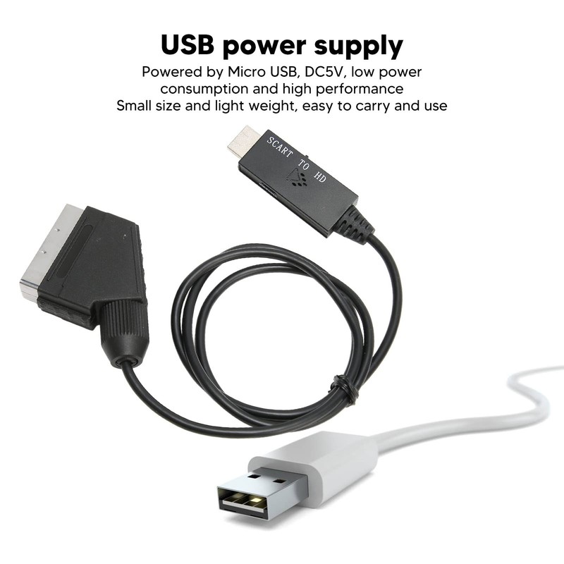SCART to HD Multimedia Interface Converter Adapter - Support for