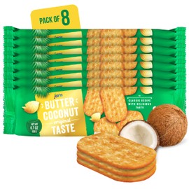 Butter Coconut Crackers (Foil) 6.7 oz (Pack of 8)