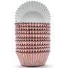 200 Pcs Rose Gold Foil Cupcake Liners Standard Baking Cups