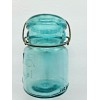 Vintage Blue Ball Ideal Canning Jar with Lid Wire Bale