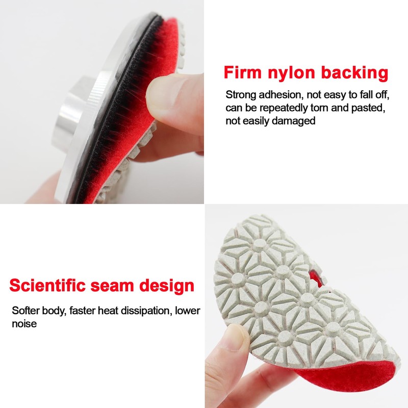 YDROWN 3 Step Diamond Polishing Pads 4 Inch Stone Abrasive
