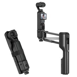 Tomat Osmo Pocket 3 Handheld Stabilizer Storage Protective Case Mini Z-Axis Anti-Shake Handle Grip Holder for DJI Pocket 3 Foldable Adapter Accessories with 1/4 Threaded Hole