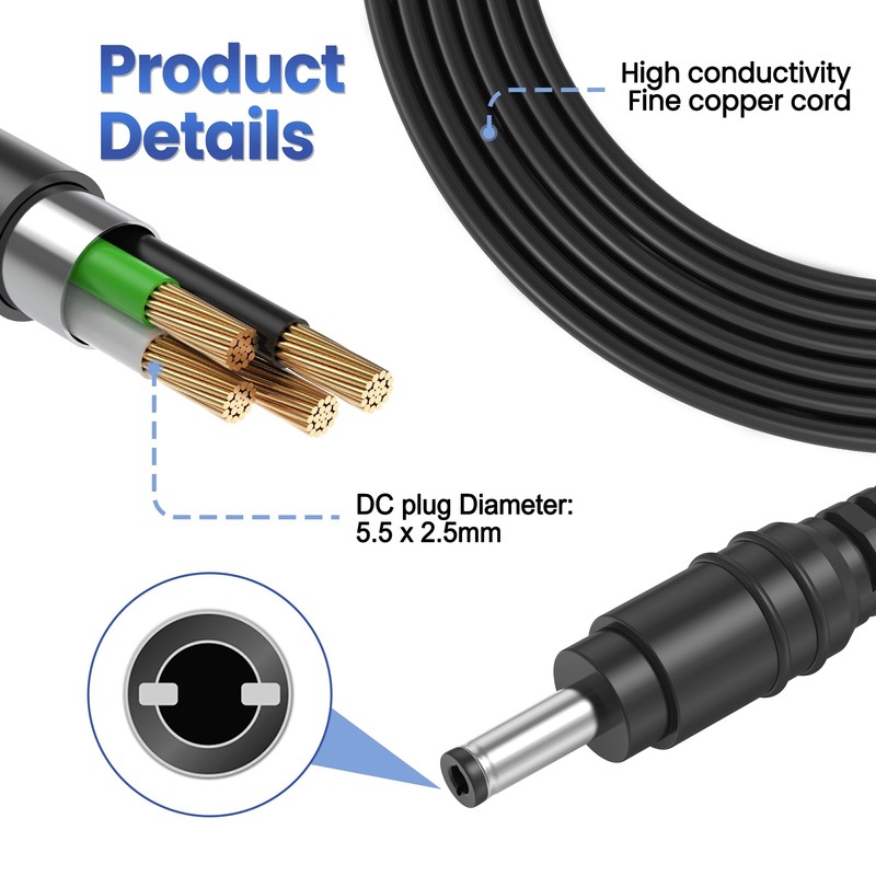 XHJTWOPY 12V 5A AC/DC Adapter for GAEMS M240 G190S Vanguard