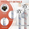 【UPGRADE】4FT Washing Machine Hoses with 90 Degree Elbow Premium Stainless