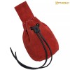 Mythrojan Medieval Leather Pouch Renaissance Larp Mini Bag Drawstring Closure