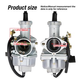 SYOWADA PZ27 Carburetor Replacement for Honda XR100 XR100R, Carburetor Replacement for Most 4 Stroke CG 125CC 150CC 200CC 250CC ATVs, Go Karts (Blue)