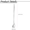 NMQLX Dessert Spoon Set, 6-16 Pcs 7" flower Shape Stainless
