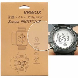VRWOX [3-Pcs] TPU Screen Protector For AE-1500 AE-1500WH-1AV Watch Full Coverage HD Clear Anti-Bubble and Anti-Scratch For 【AE-1500】