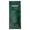 30 Cutlery Pockets with Napkin Dark Green Marbled 20 cm