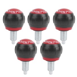 5pcs 50x45mm Fitness Pop Pull Pin Knob Release Synthetic Cardboard Plunger Handle Exercise Spare Accessory M16 Sports Equipment Combination Fitness Products(red)