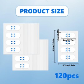 120 Pcs Face Lift Tapes for Facial Wrinkles Reduction, V Line Facial Tape Lifts Invisible Waterproof Stickers, Instant Makeup Facade Lift Tool for Hide Wrinkles Double Chin Saggy Eye Skin