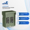 MIDWEST U012010GRP 2GFI Backyard Power Outlet • 2-20 Amp Backyard
