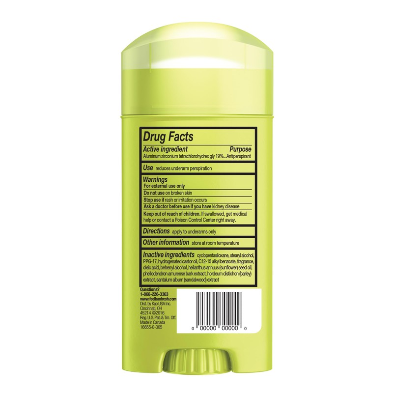 Ban Antiperspirant Deodorant, Invisible Solid, Shower Fresh, 2.6 Ounce