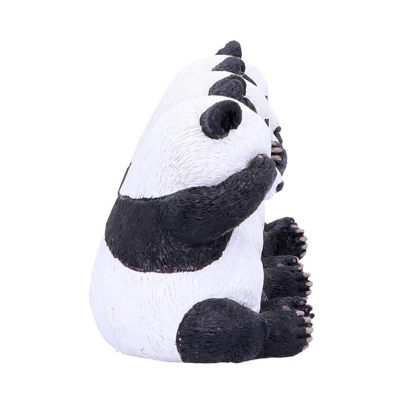 Nemesis Now Three Wise Pandas 8.5cm, Resin, Black, One Size