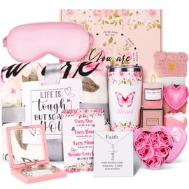 Christian Gifts for Women Faith, Inspirational Gifts for Women,Spiritual Religious Catholic Baptism Gifts Basket,14PCS Birthday Get Well Soon Gifts for Women Faith Mom,Friends,Sister,Wife,Girlfriends