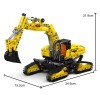 Mould King 17076 Engineering Crawler Excavator Static Model Building Block