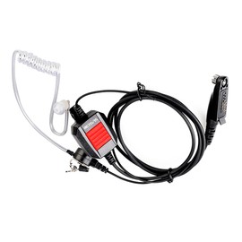 Retevis EA110M Funkgerät Headset IP66 Wasserdichtes Ohrhörer Verdeckter Luftschlauch Kopfhörer Kompatibel mit Ailunce HD1 DMR Radio RT648 RT82 RT87 RT29 RT647 RT83 Walkie Talkies (1 STK.)