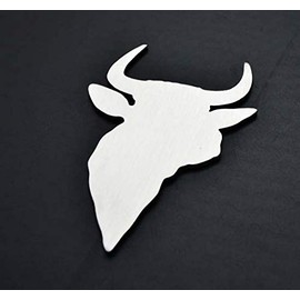 Cow Head Stainless Metal Car Truck Motorcycle Badge Emblem