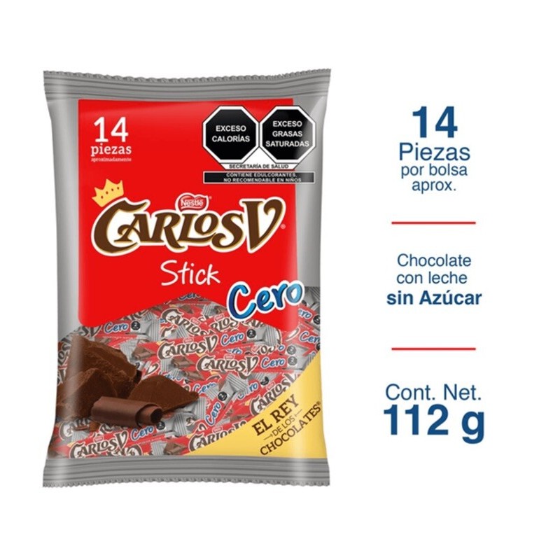 Nestle 4 BAGS -Carlos V Nestle Milk Chocolate style Stick