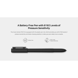 PW310 Digital Neutral Battery-Free Pen for Huion Scribo 8192 Levels for HS611/HS64/HS610/Q620M/H610PRO V2/Kamvas Pro 20
