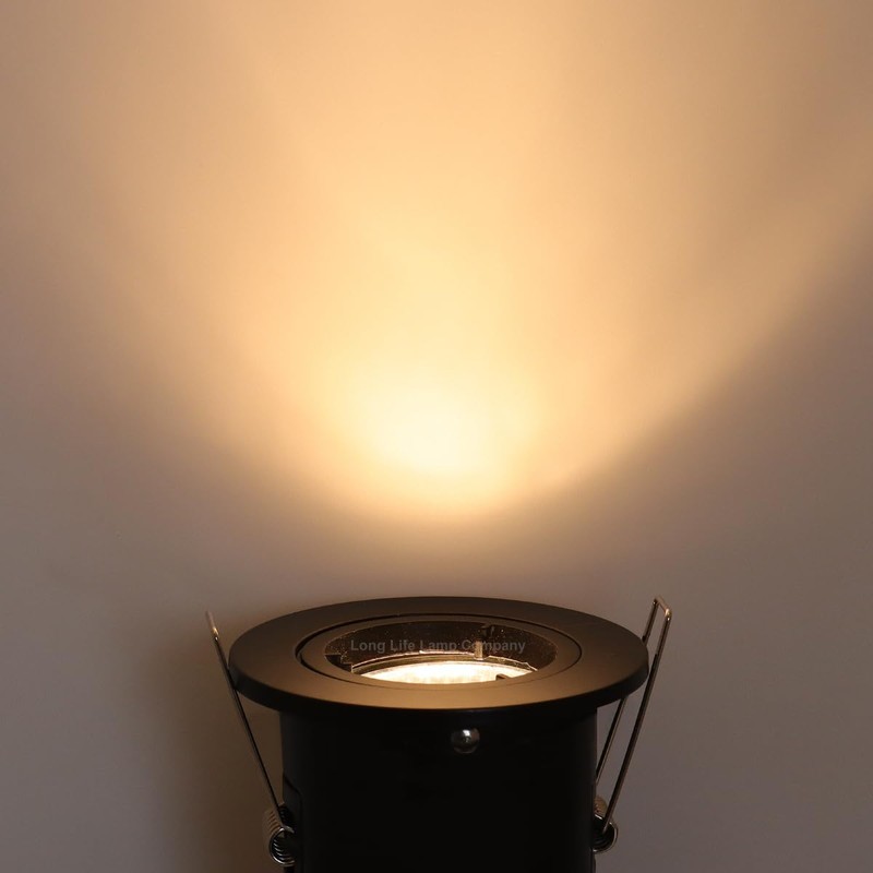 Long Life Lamp Company GU10 Fixed Black Downlight Fire Rated