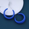 Wendalern Large Acrylic Hoop Earrings C Shaped Resin Hoop Earrings