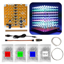 iCubeSmart 3D8MINI Led Cube, DIY Electronic Kit, Led Cube Soldering Practice Kit, LED Kit, Practice Kit, Craft Kit, Electronic Kit