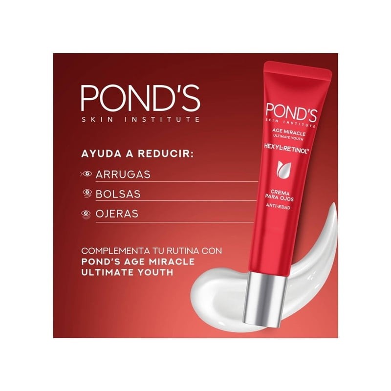Crema para ojos Pond's Age Miracle Ultimate Youth reductor de