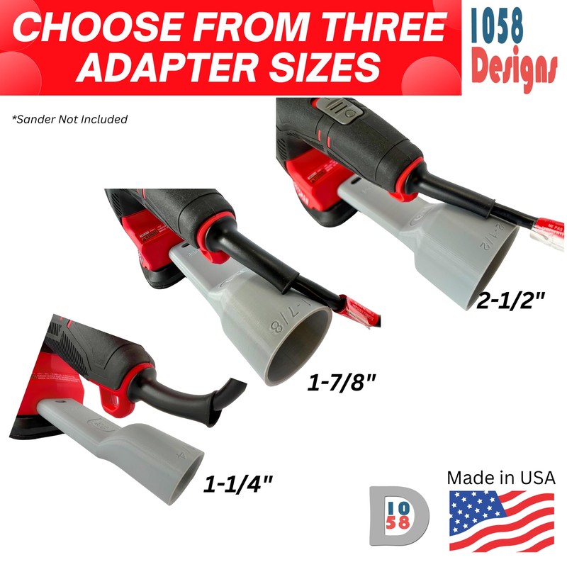 1058 Designs - Sander Vacuum Adapter for CRAFTSMAN Detail Sander
