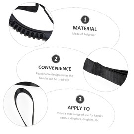 Toddmomy Kayak Supply Kayak Polyester Drag Band Kayak Paddleboard Stand Assist Strap Canoe Handles Strap Kayak Strap