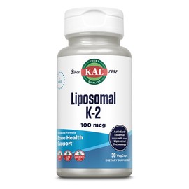 KAL Vitamin K2 100 mcg - 30 Kapseln - Liposomales Vitamin K2 - K2 MK7 - Knochen Gesundheit - Vegan