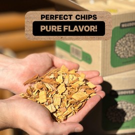 Smoking Wood Chips Smoker - Set of 4 - Apple Wood Chips for Smoker, BBQ Wood Chips for Smoking - Cherry, Alder, Oak, Hickory Wood Chips for Smoker, Smoker Wood Chips for Grilling - 4 Pack 1 lb Each