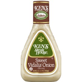 Ken's Steak House Sweet Vidalia Onion Dressing, 16 OZ (Pack of 4)