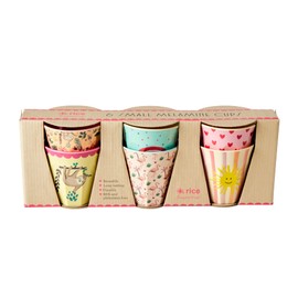 Small Melamine Children's Cups - Multi - Pack of 6