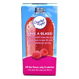 Crystal Light On The Go Raspberry Ice Drink Mix, 10-Packet Box (Pack of 2)