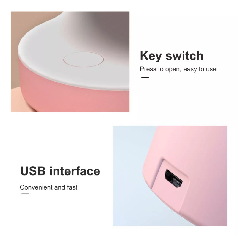 Manicure Kits Mini Lámpara De Uñas Uv Led Gel Polish