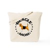 CafePress Beagle Mom Tote Bag Reusable Natural Beige Canvas Shopping