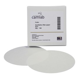 Camlab 1171070 Grade 111 [4] Qualitative Filter Paper, Fast Filtering, 110 mm Diameter (Pack of 100)