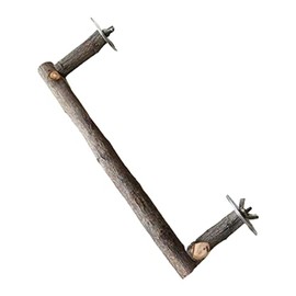 Soporte para pájaros de madera natural para árbol de pie, juguete para masticar loros, estables, accesorios para jaulas para pájaros, soporte para cacatúas, cacatúas, periquitos, loros, madera