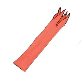 Wire Horse Spandex Equine Tail Bag/Tail Tube/Tail Slinky (Orange)