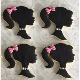 Unbranded Doll Head 4.25'' Cookie Cutter Metal Beauty Manikin Head Salon