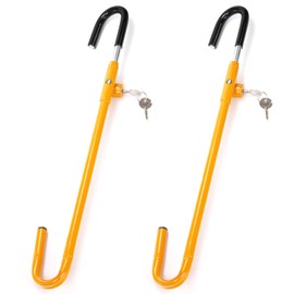 Elsjoy 2 Pack Car Steering Wheel to Brake Lock with Keys, Anti-Theft Car Locking Device Steering Wheel Lock with Adjustable Length, Car Security Lock for Vehicle, Heavy-Duty