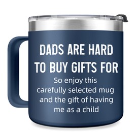 Gifts for Dad From Daughter Son Kids - Fathers Day Birthday Christmas Gifts for Dad Husband Men Birthday Present Ideas for Father Husband New Dad, Bonus Dad From Daughter, Son - 16 Oz Tumbler (Blue)