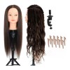 Cabeza De Maniquí Con 70% Cabello Humano Con 10 Pinzas