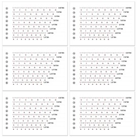 6pcs Harmonic Balancer Timing Tape for Engines, 5.25" to 8.00" Dia Precision Adhesive Stickers for Smooth Engine Performance & Ensure Ignition Timing