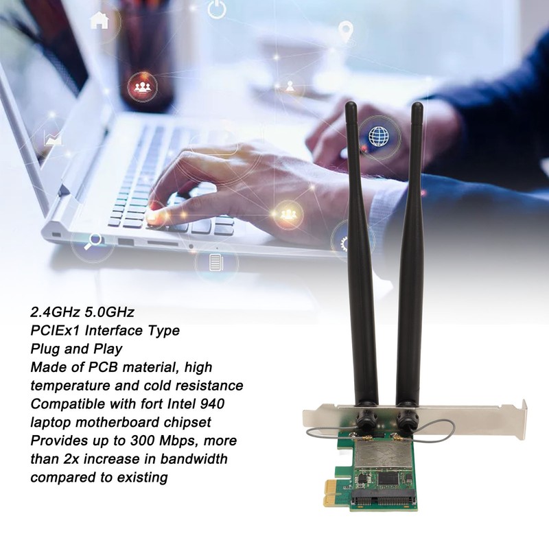 512AN MMW 300Mbps 2.4GHz 5.0GHz Mini PCIE Wireless WLAN Card