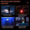 Small Powerful EDC Flashlights with Red UV Blue Light,Super Bright