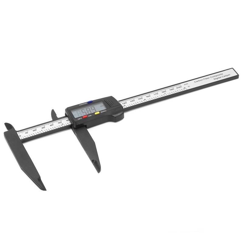 200mm Carbon Electric Digital Caliper Ruler with Large LCD Screen