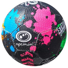 Optimum Unisex Street Football - Top-Grade Durable Korean Rubber, Long-Lasting Tire Grip, Ideal for Concrete & Asphalt, All-Weather, Multi-Colour,Mini Ball