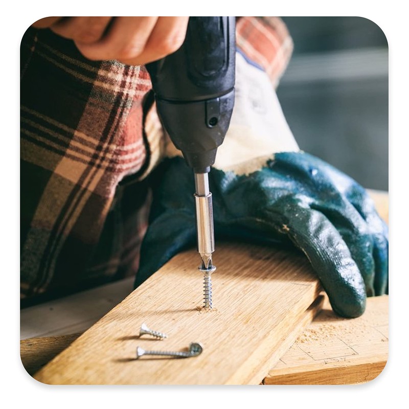 Klimas® Hardened Wood Screws Chipboard Screws Countersunk Head with PZ